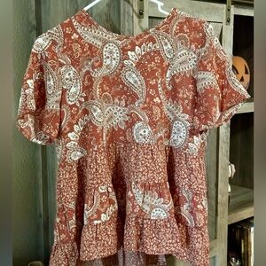 Fall Paisley Blouse